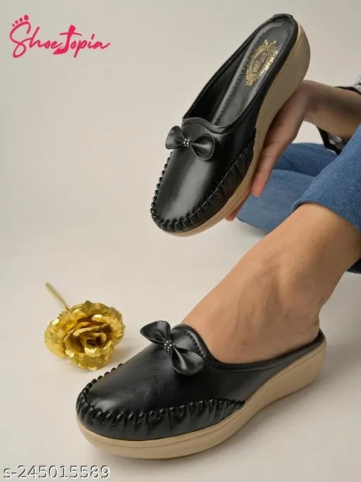 Shoetopia Casual Shoes for Women (Black, IND-8)
