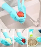 Silicone Cleaning Scrubber Gloves 