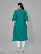 Floral Embroidered Cotton Blend Kurti for Women 