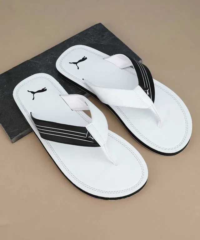Flipflops for Men (Black & White, 10)
