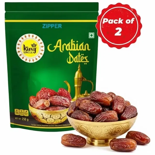 किंग अंकल अरेबियन डेट्स 250 g (पैक ऑफ़ 2)