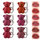 Teddy Bear Keychain Lipstick, Pink and Brown Edition, 14 ml [Pack of 3]