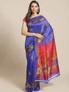 Mysore Silk Printed Saree for Women 