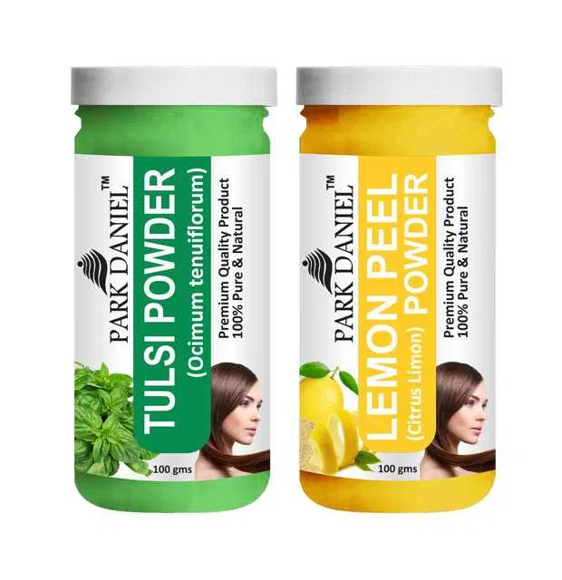 Park Daniel Pure & Natural Tulsi Powder & Lemon Peel Powder (Pack Of 2, 100 g) (SE-848)