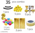 14 Pcs 2nd Birthday Decoration kit, Multicolour, Set of 1