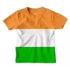 Cotton Blend Round Neck Tricolor T-Shirt for Boys 