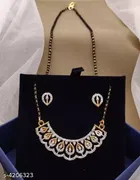 Alloy Mangalsutra with Earrings for Women 