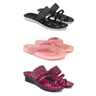 Combo of Flats with Slippers & Sandals for Women 
