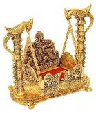 BHARDWAJ RETAILS Metal Handicrafted Pooja Jhula for Laddu Gopal 