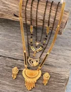 Combo of 4 Pcs Mangalsutras with Earrings Set for Women 