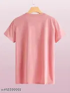 Cotton Blend T-shirt for Women, Pink 