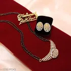 Alloy Mangalsutra with Earrings for Women 