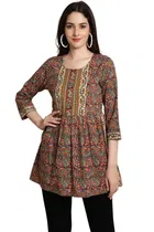 Cotton Printed Top for Women 