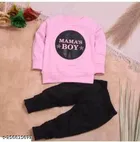 Hosiery Cotton Full Sleeves T-Shirt with Pant Clothing Set for Kids 