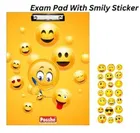 Wooden Combo of Posshe Kids Cartoon Printed Premium Exam Clipboard with Smiley Stickers 