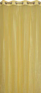 Sheer Plain Yellow Door Curtain 7ft Pack of 1
