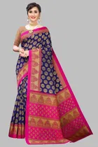 Printed Saree with Unstitched Blouse Piece for Women 