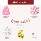 4th Happy Birthday Balloon Decoration Kit, Multicolor, Pack Of 63