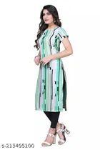 Crepe Printed Kurti for Women 