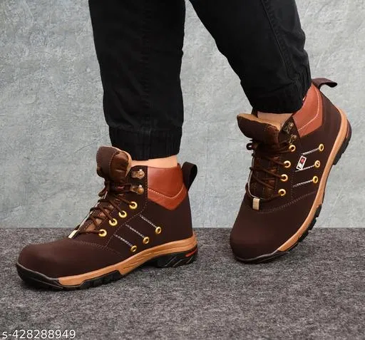 Boots for Men (Brown, 9)