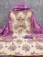 Silk Blend Punjabi/All Over Suits Semi-Stitched Suits 