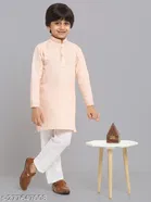 Cotton Blend Kurta with Pyjamas for Boys 