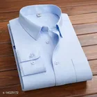 Cotton Blend Solid Full Sleeves Shirt for Men 