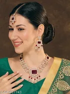Rose Gold Finish Necklace Set for Women 