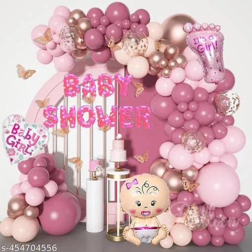 54 Pcs Balloons Decoration Kit, Multicolour, Set of 1