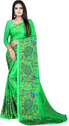Crepe Printed Saree for Women 
