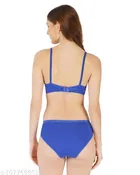 Cotton Blend Solid Lingerie Set for Women 