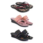 Flats with 2 Pairs Heels for Women 