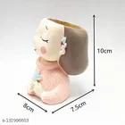 Terracotta Decorative Cute Girl Plant Holder for Home Decor 