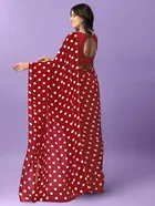 Georgette Printed Saree for Women 