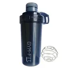 Gym Shaker Bottle with Steel Blender Ball (Assorted, 750 ml)