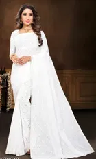 Net Floral Saree for Women 