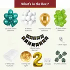 Jungle Theme 2nd Birthday Balloon Decoration Kit , Multicolor, Pack Of 67