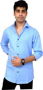 Men's Solid Full Sleeves Shirt 