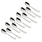 Stainless Steel Spoons Set (Silver, Pack of 12)
