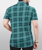 Half Sleeves Checkered Shirt for Men 