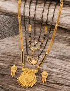 Combo of 4 Pcs Mangalsutras with Earrings Set for Women 