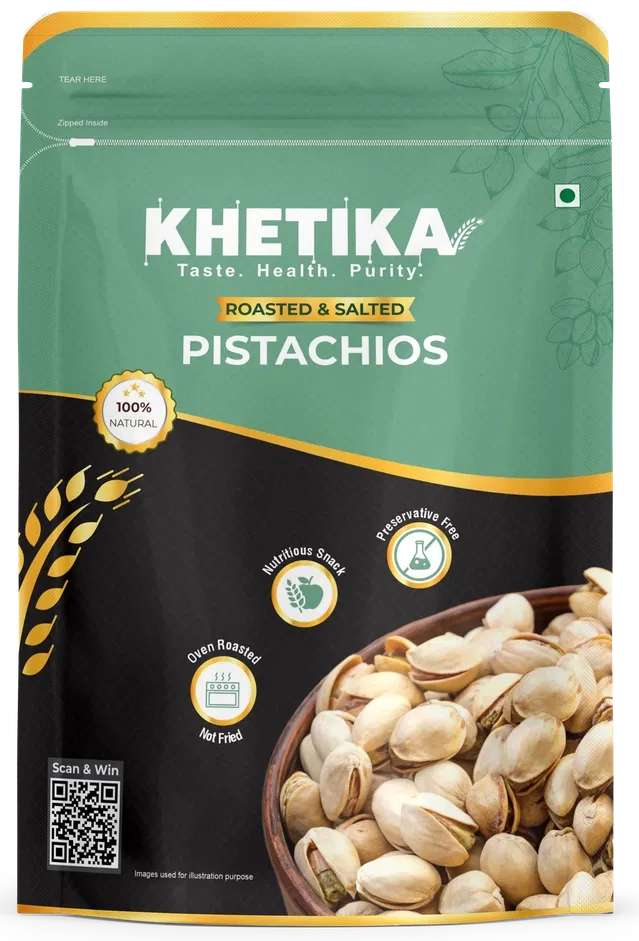 Khetika Pistachios (Roasted & Salted) 200 g