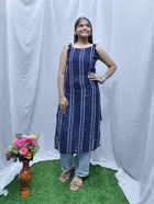 Tie Up Sleeveless Kurti for Women 