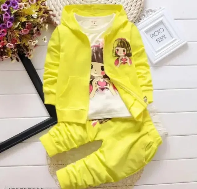 Hosiery Cotton Printed Clothing Set for Boys, Yellow & White  (0-6 Months)