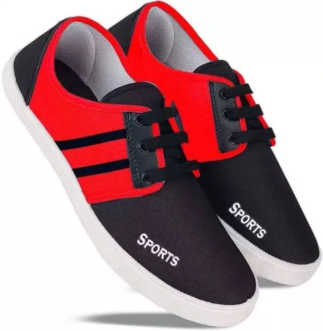 Sky High Men Casual Shoes 351-RED (Red, 7)