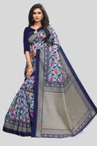 Art Silk Printed Saree for Women 