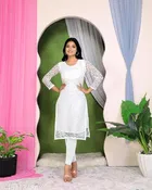Net Kurti for Women,  White  