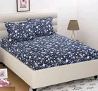 Polycotton Double Bedsheet with 2 Pillow Cover 