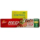 Dabur Red Toothpaste 200 g + Cinthol Soap 75 g Free
