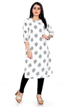 A-Line Crepe Kurti for Women 